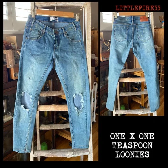 One Teaspoon | Jeans | One X One Teaspoon Loonies Distressed  display picture 3